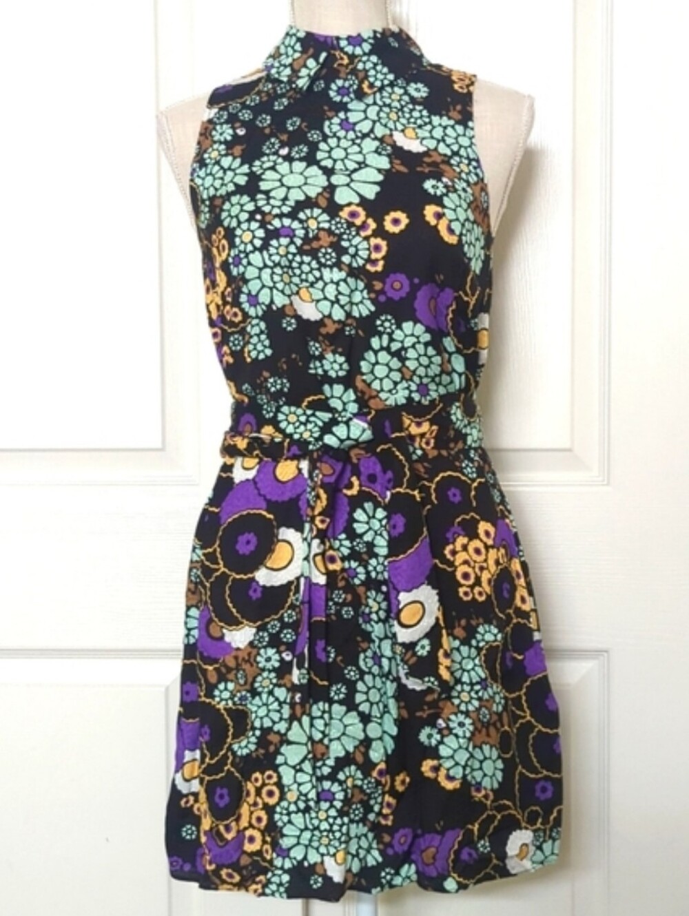 Ted Baker London Saskiie Retro Floral Sleeveless Dresses